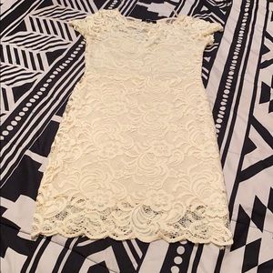 Cream lace dress